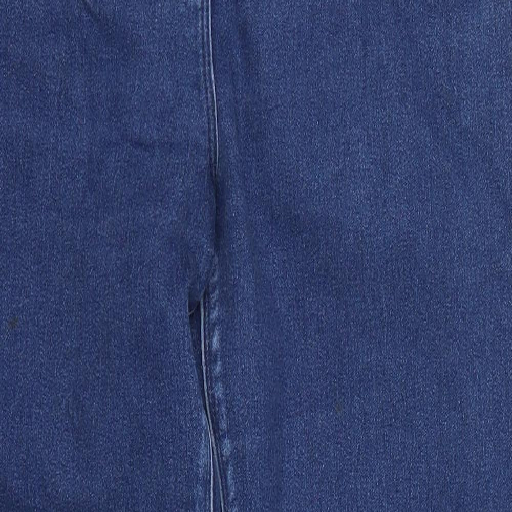 M&Co Womens Blue  Denim Jegging Jeans Size 14 L28 in