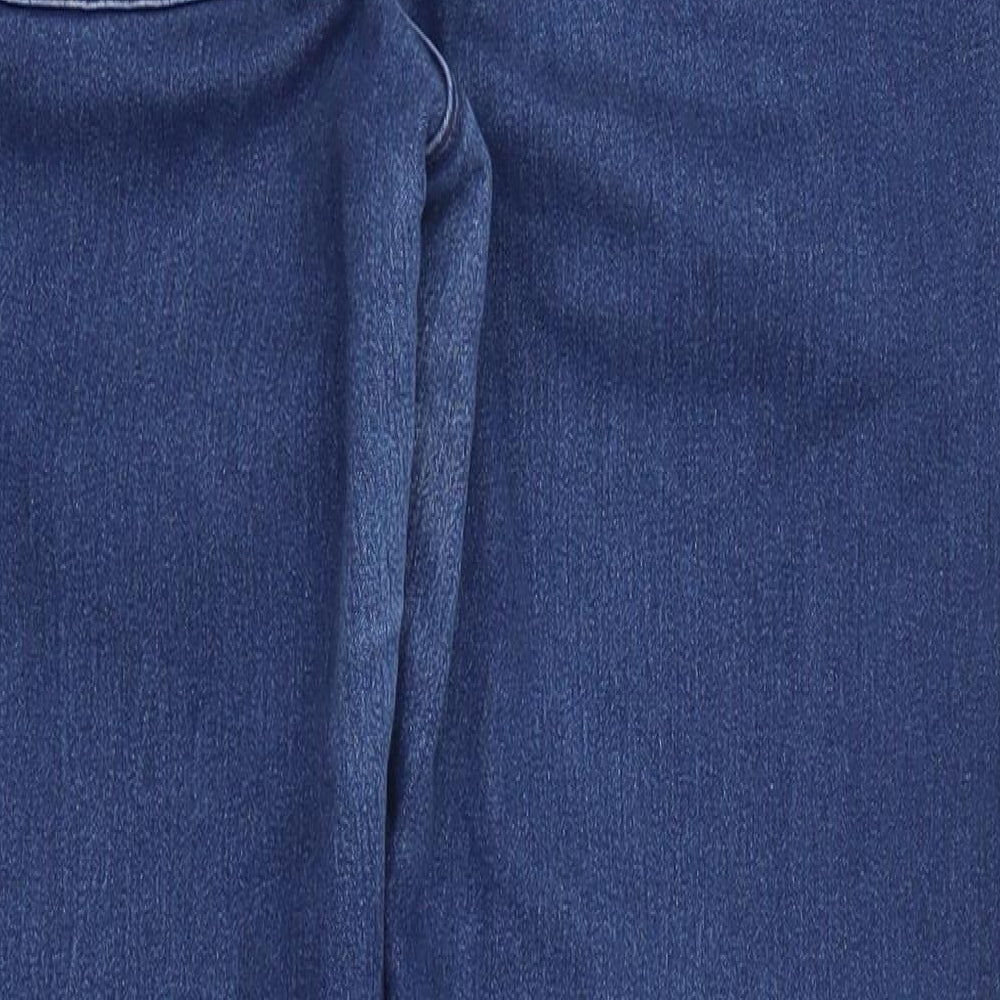 M&Co Womens Blue  Denim Jegging Jeans Size 14 L28 in