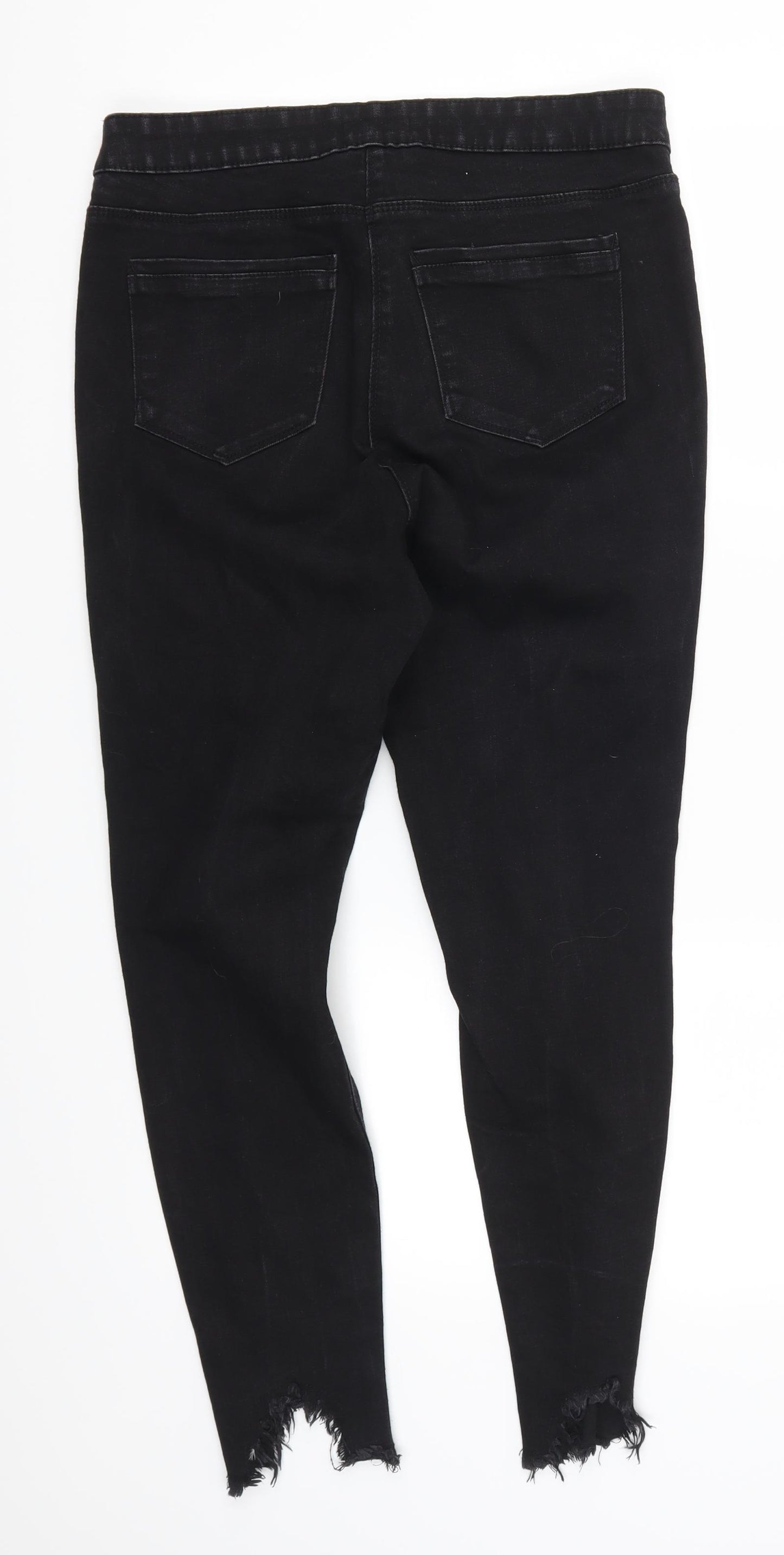Matalan Womens Black  Denim Skinny Jeans Size 14 L26 in