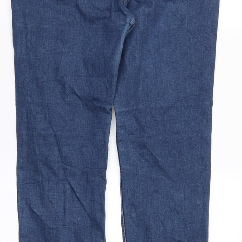 Zavanna Womens Blue  Denim Straight Jeans Size 32 in L31 in