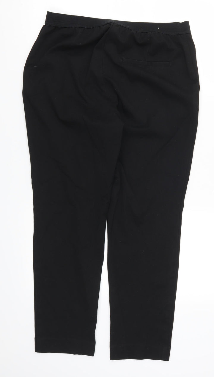 H&M Womens Black Trousers Size 12 L25 in