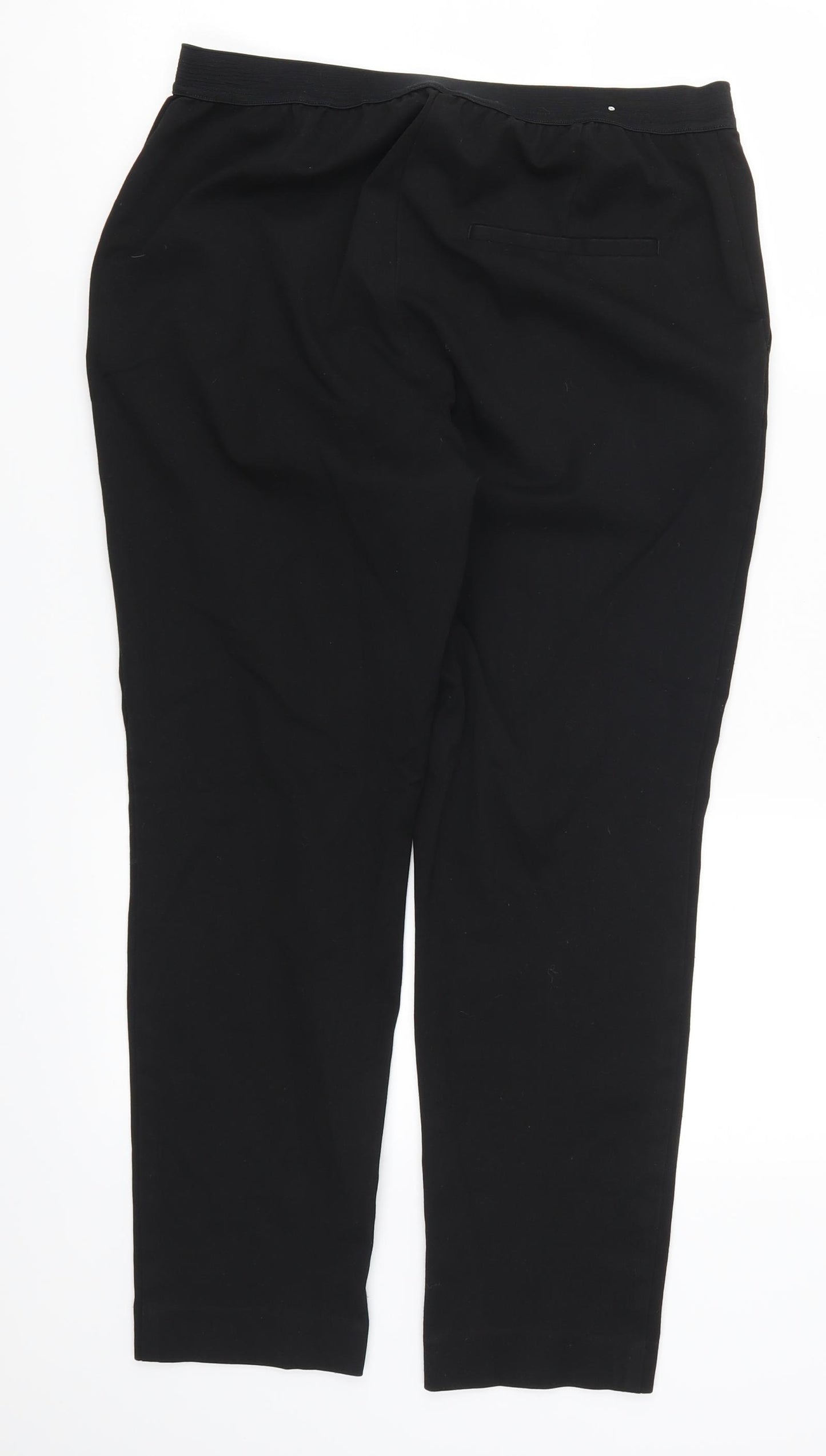 H&M Womens Black   Trousers  Size 12 L25 in