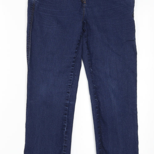 NEXT Womens Blue  Denim Straight Jeans Size 14 L26.5 in