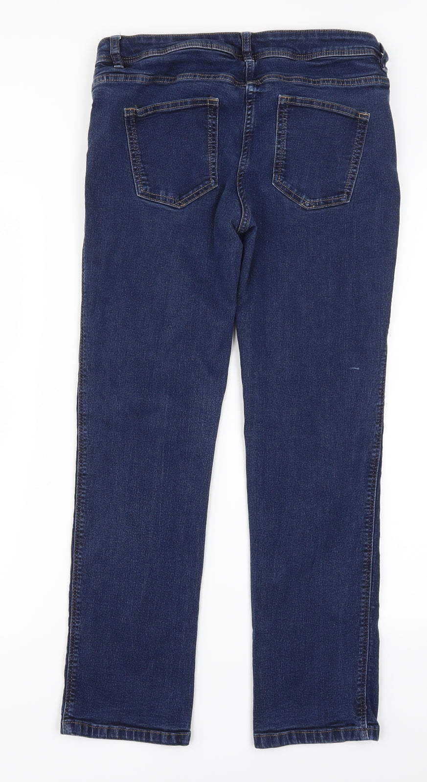 NEXT Womens Blue  Denim Straight Jeans Size 14 L26.5 in