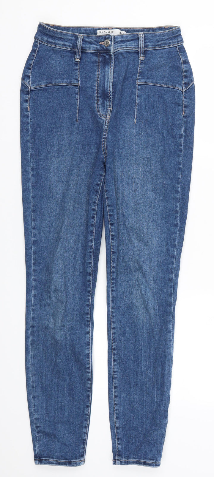 NEXT Womens Blue Denim Skinny Jeans Size 10 L26 in