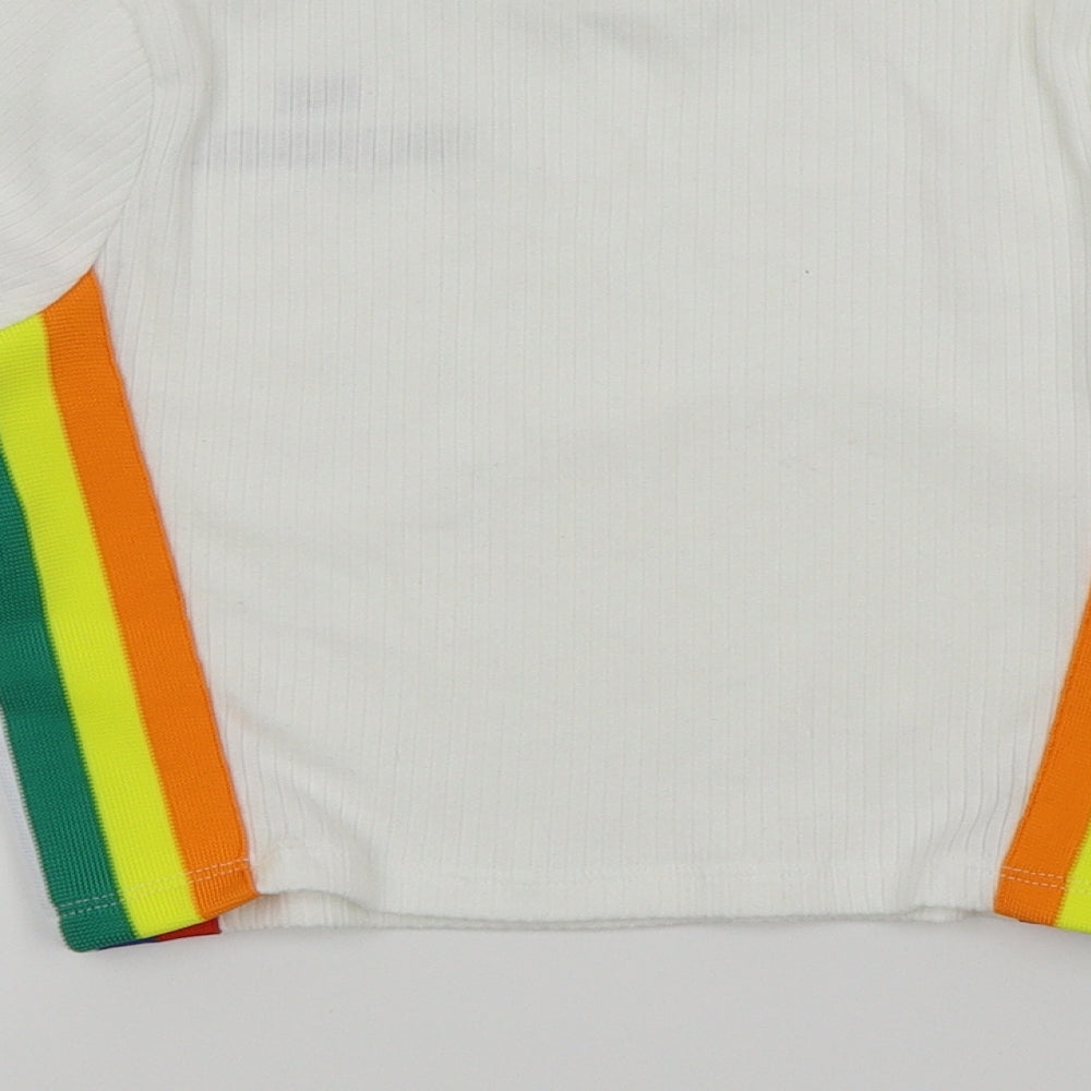 outfit Girls White   Basic T-Shirt Size 10 Years