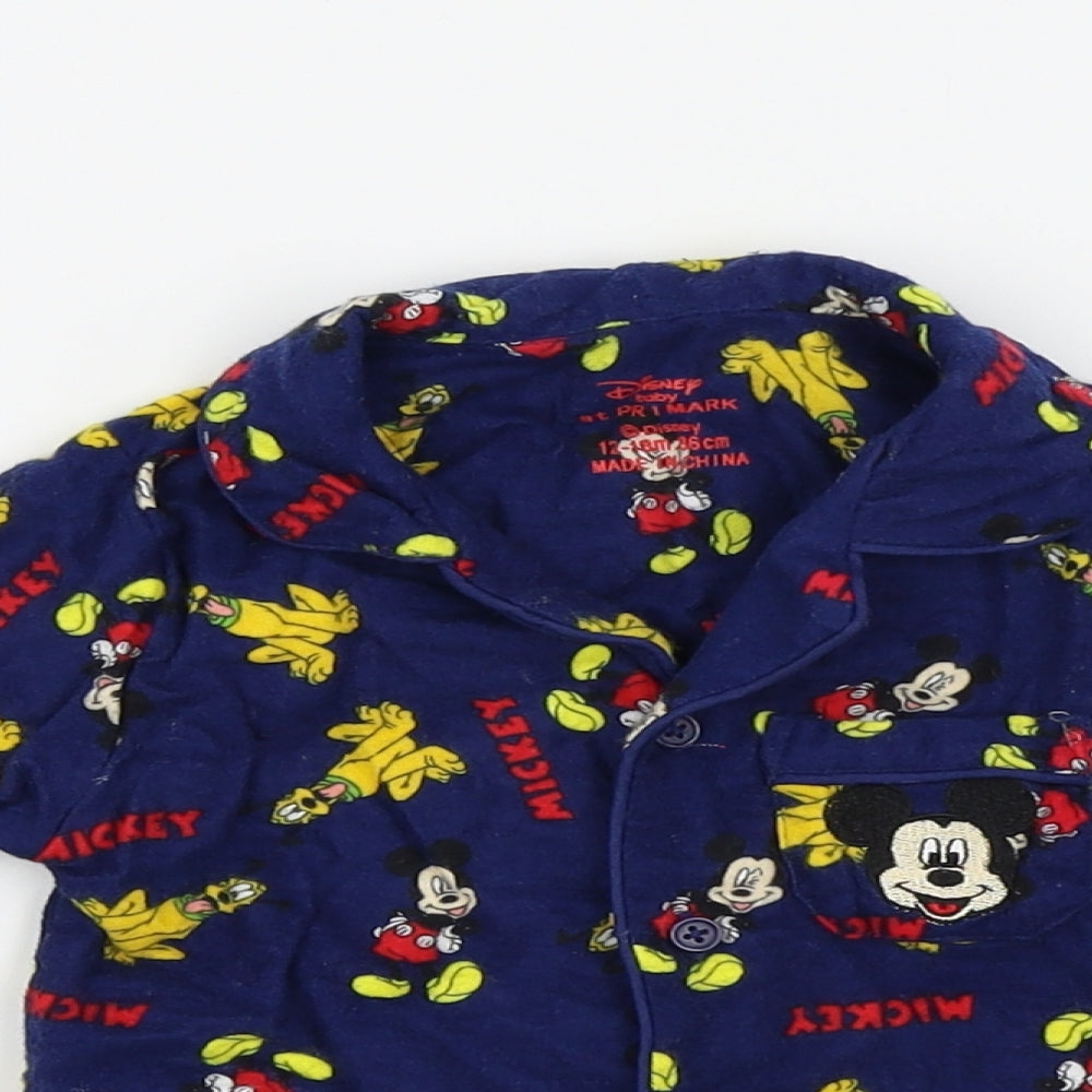 Primark  Blue Colourblock  Basic Casual Size 12-18 Months  - Disney Mickey Mouse