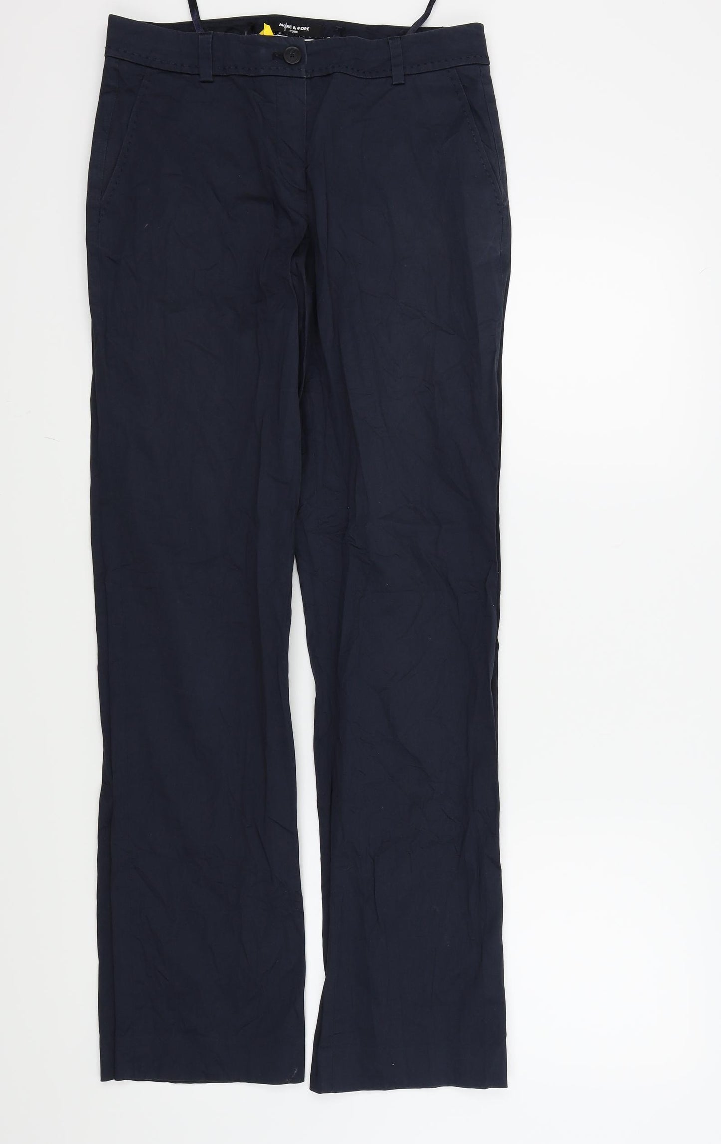 MORE & MORE Womens Blue   Trousers  Size 10 L31 in