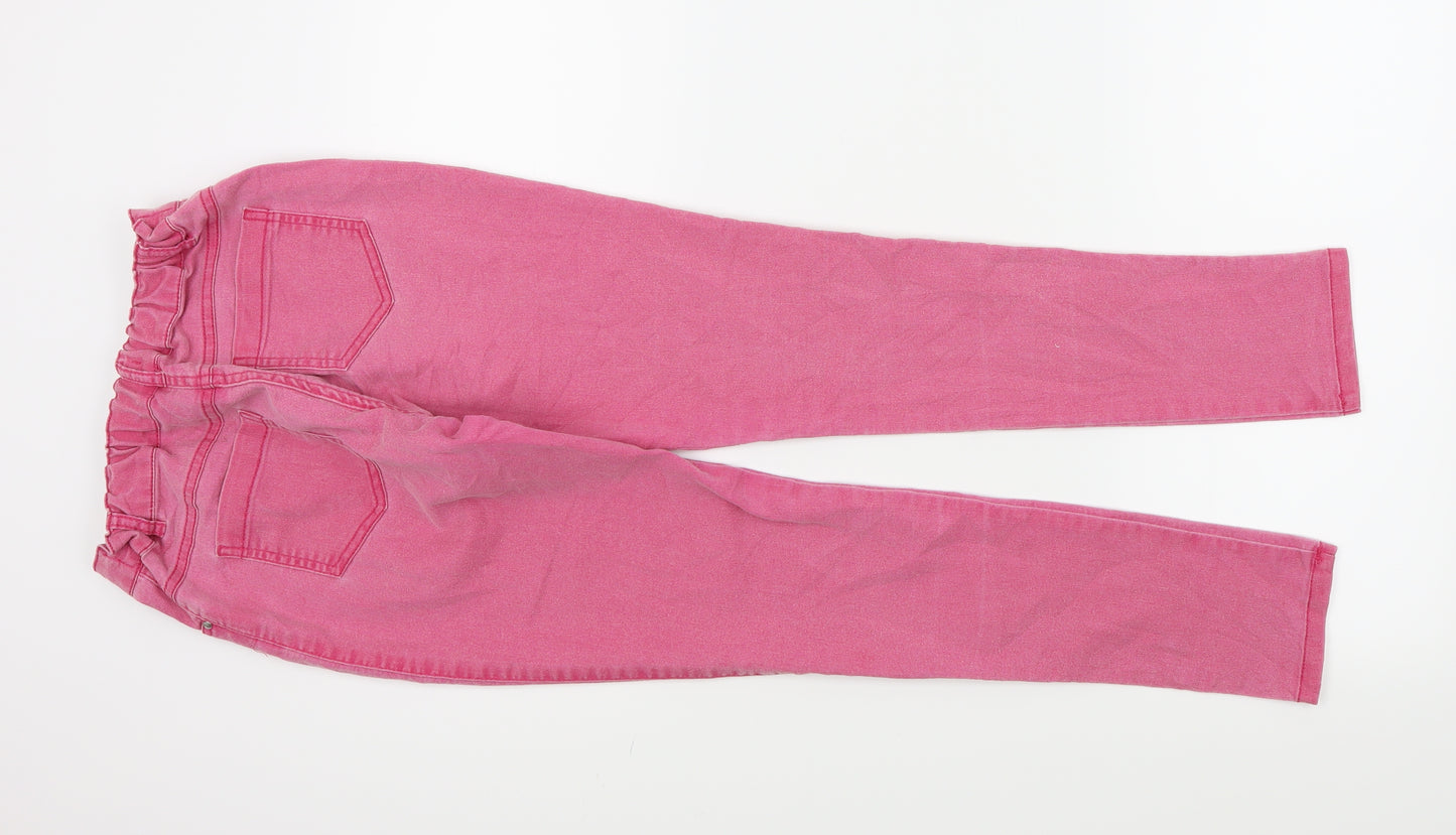 F&F Girls Pink   Skinny Jeans Size 13-14 Years