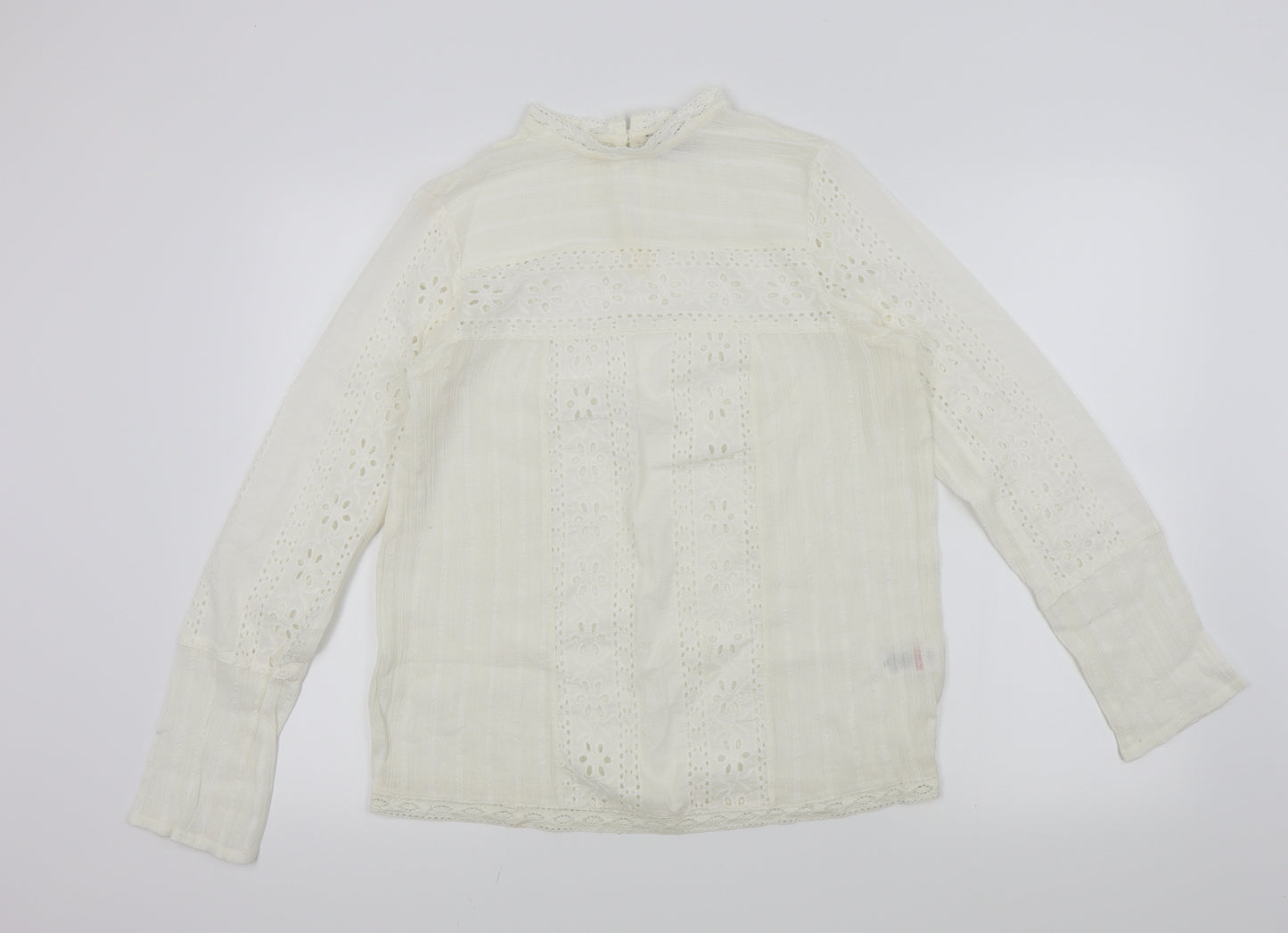 Papaya Womens Beige Floral  Basic Blouse Size 12