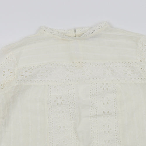 Papaya Womens Beige Floral  Basic Blouse Size 12