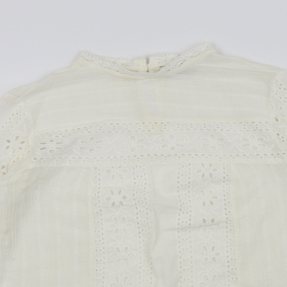 Papaya Womens Beige Floral  Basic Blouse Size 12