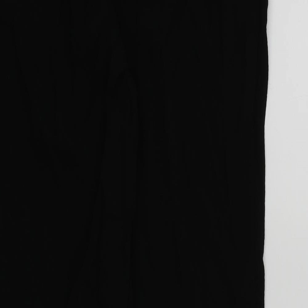 Papaya Womens Black   Trousers  Size 12 L26 in