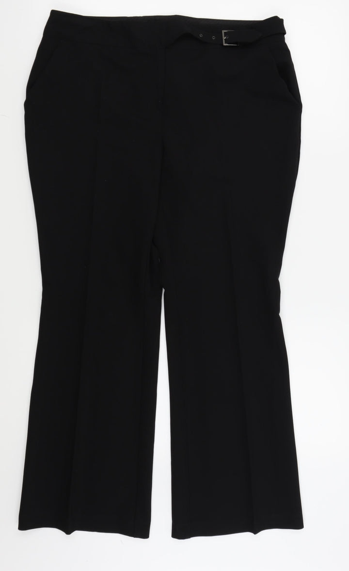 NEXT Womens Black   Trousers  Size 14 L26 in