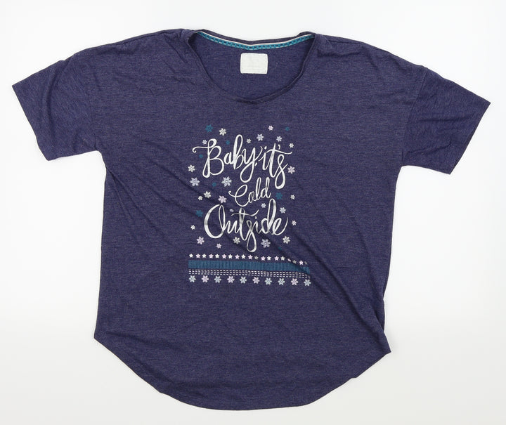 love to lounge Womens Blue   Basic T-Shirt Size M