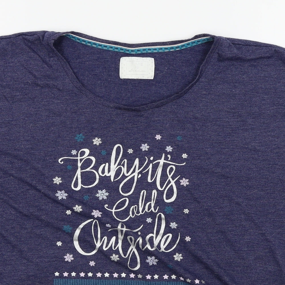 love to lounge Womens Blue   Basic T-Shirt Size M