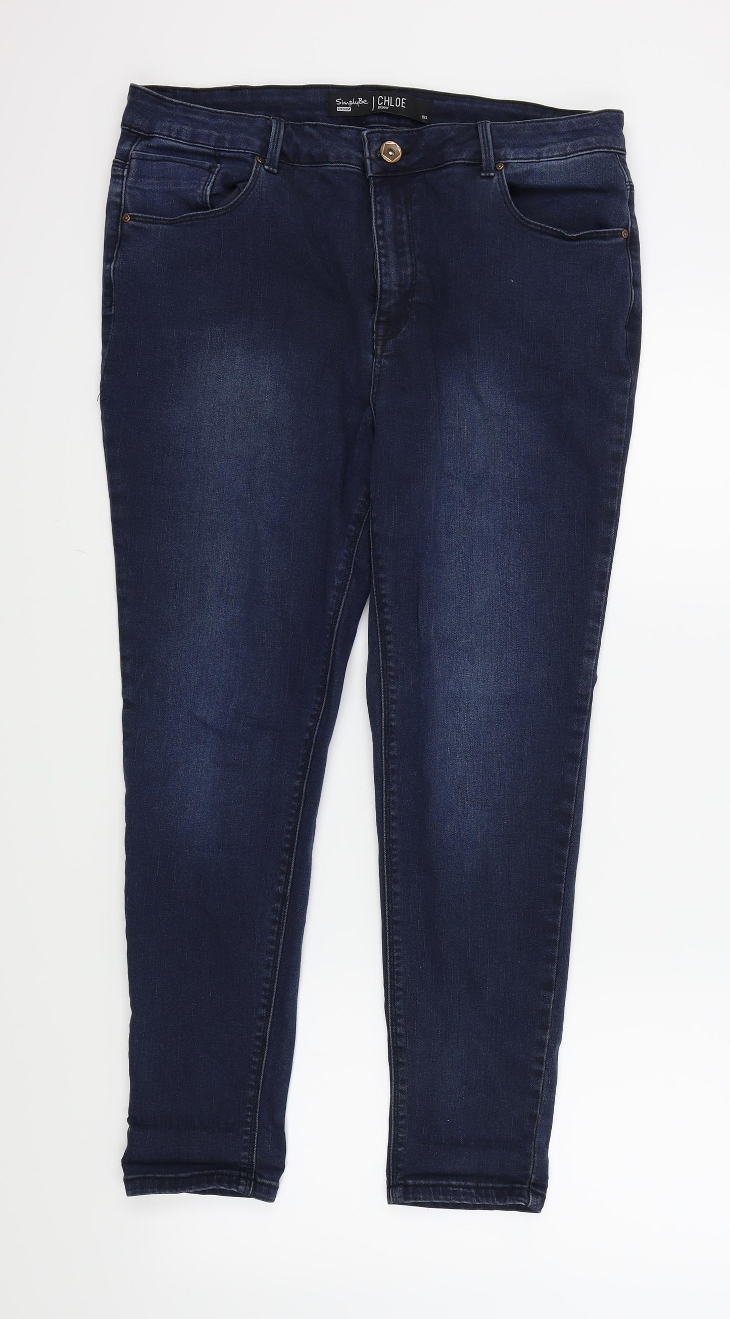 Chlo� Womens Blue   Skinny Jeans Size 16 L26 in