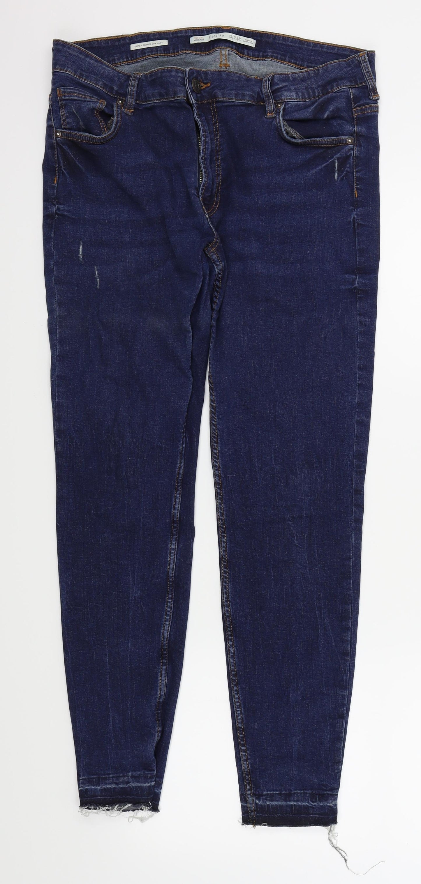 Bershka Womens Blue   Skinny Jeans Size 12 L28 in