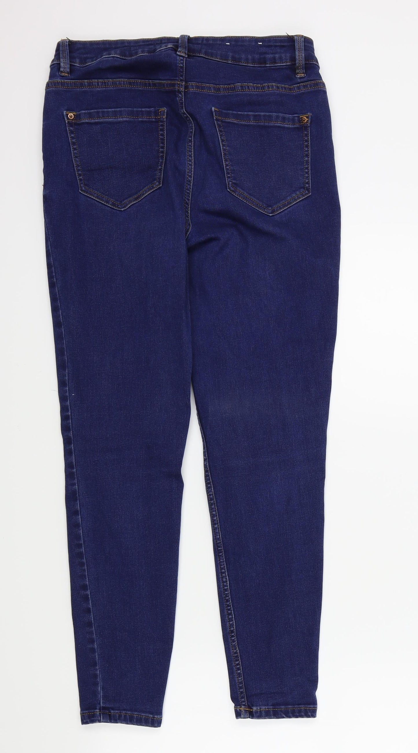 NEWLOOK Womens Blue   Skinny Jeans Size 14 L26 in - INDIA