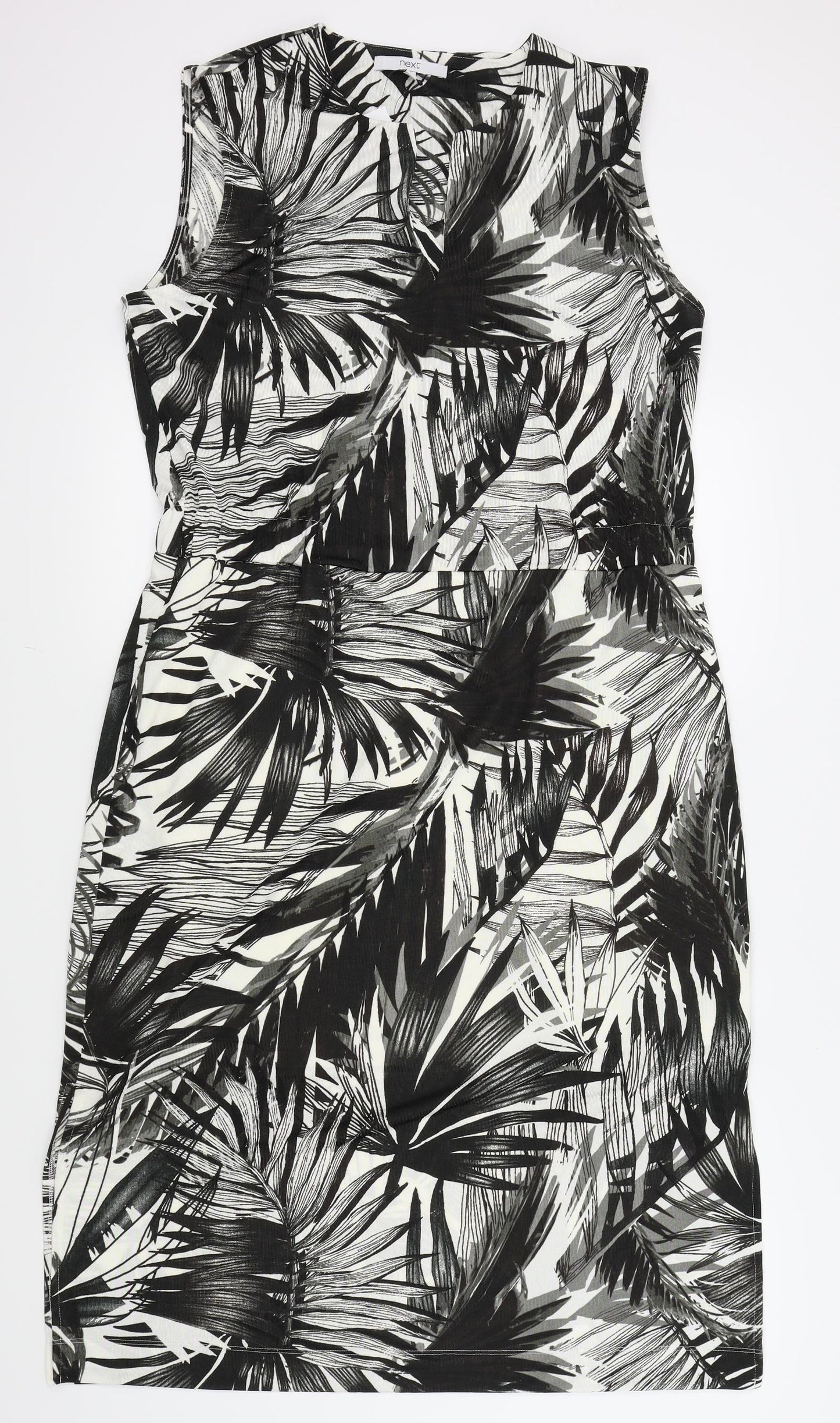 NEXT Womens Black Geometric  A-Line  Size 16