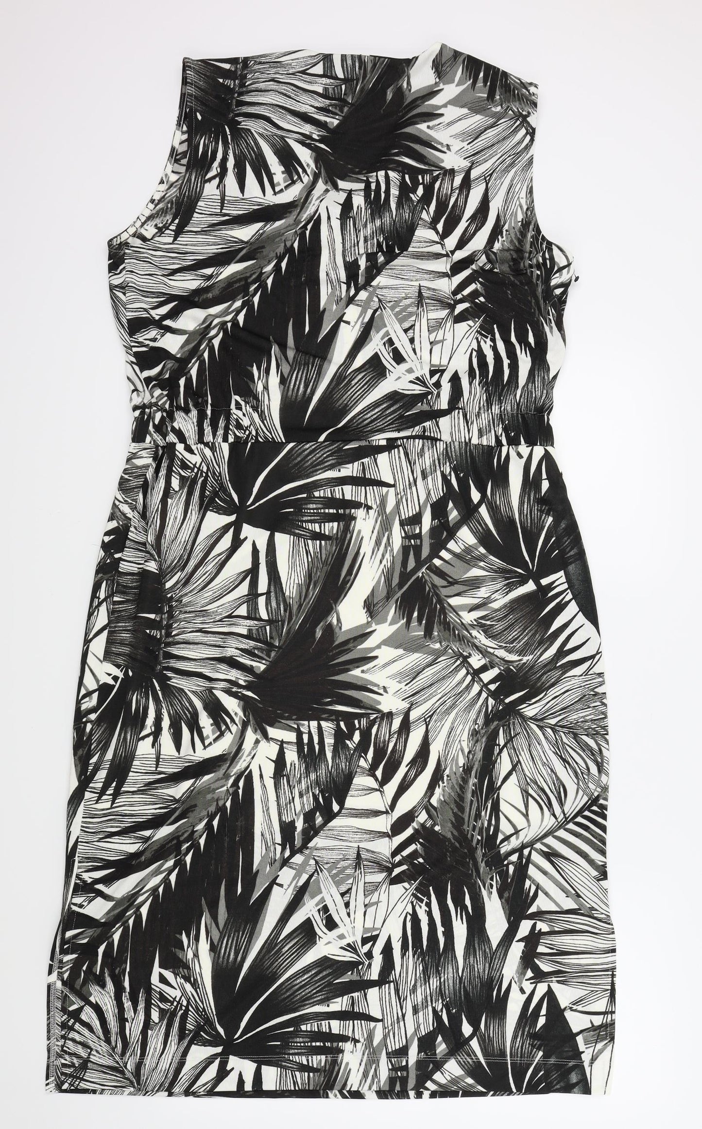 NEXT Womens Black Geometric  A-Line  Size 16