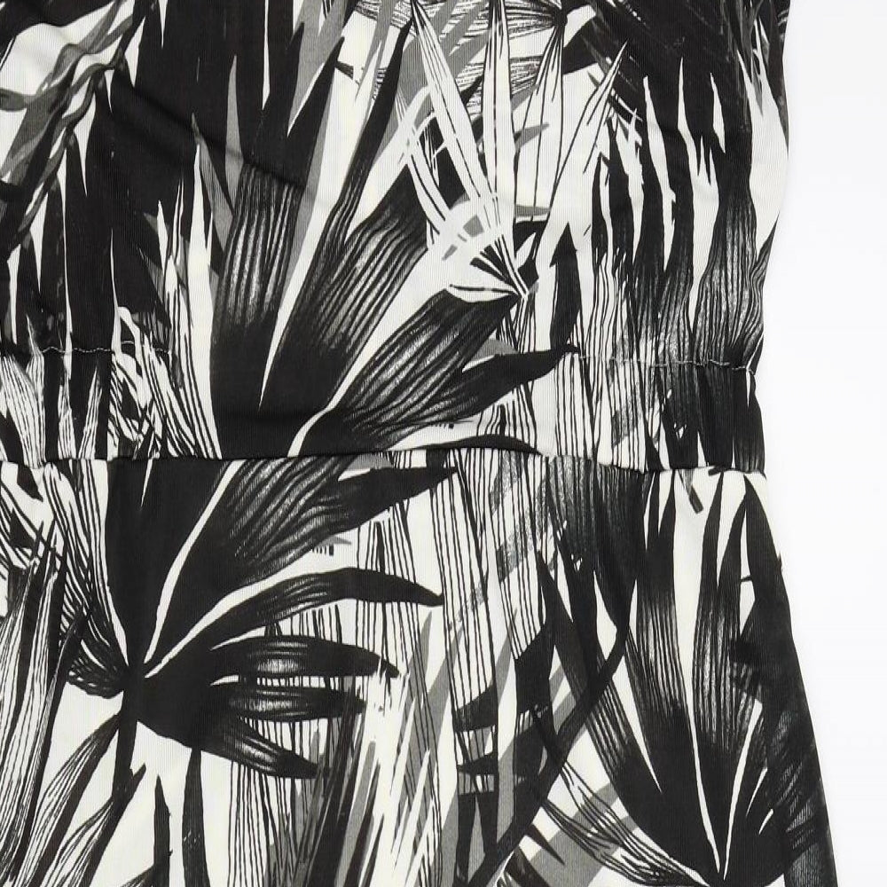 NEXT Womens Black Geometric  A-Line  Size 16