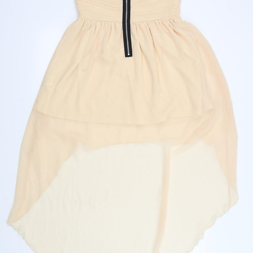 Rare Womens Pink   Fit & Flare  Size 12  - Ruffle Detail Body