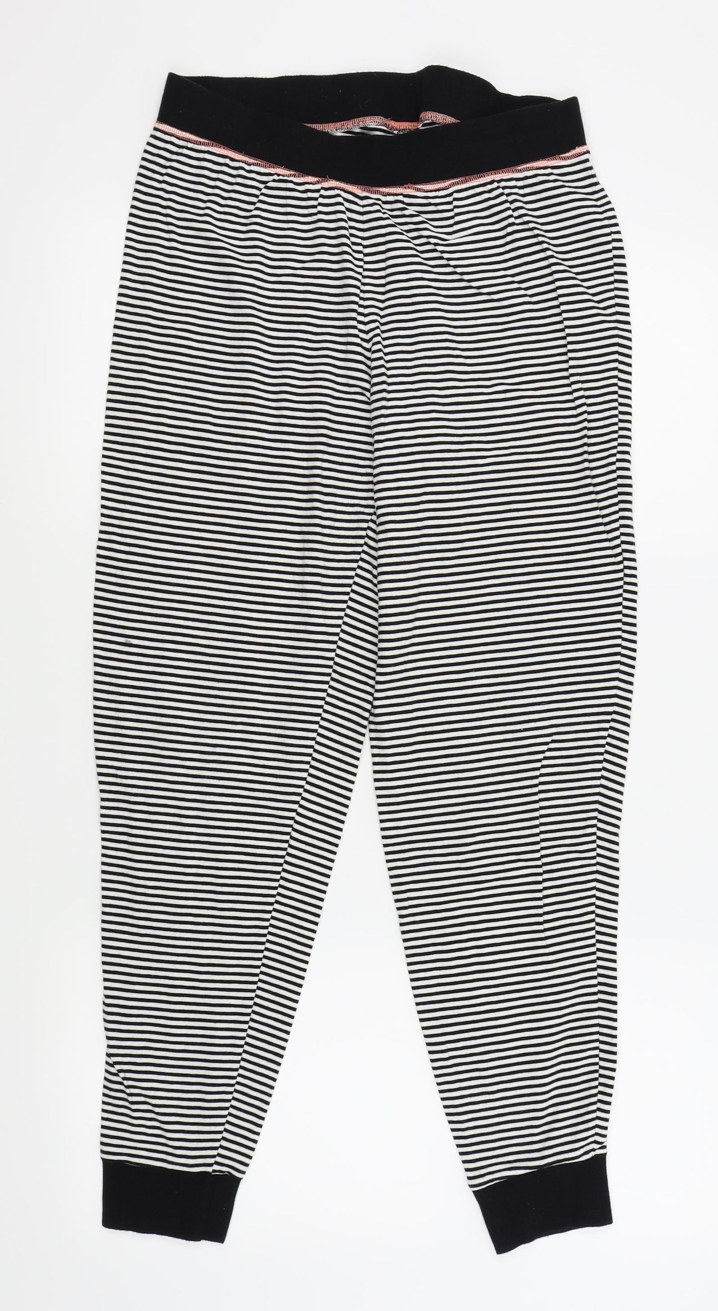 George Womens Black Striped  Top Lounge Set Size 12  - Disney Minnie Mouse