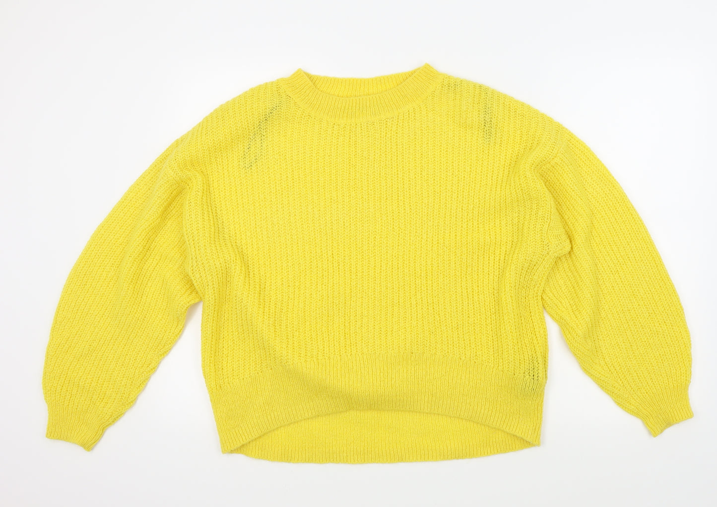 H&M Womens Yellow   Pullover Jumper Size S