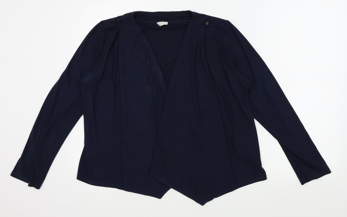 MINUET PETITE Womens Blue   Wrap Jumper Size 14