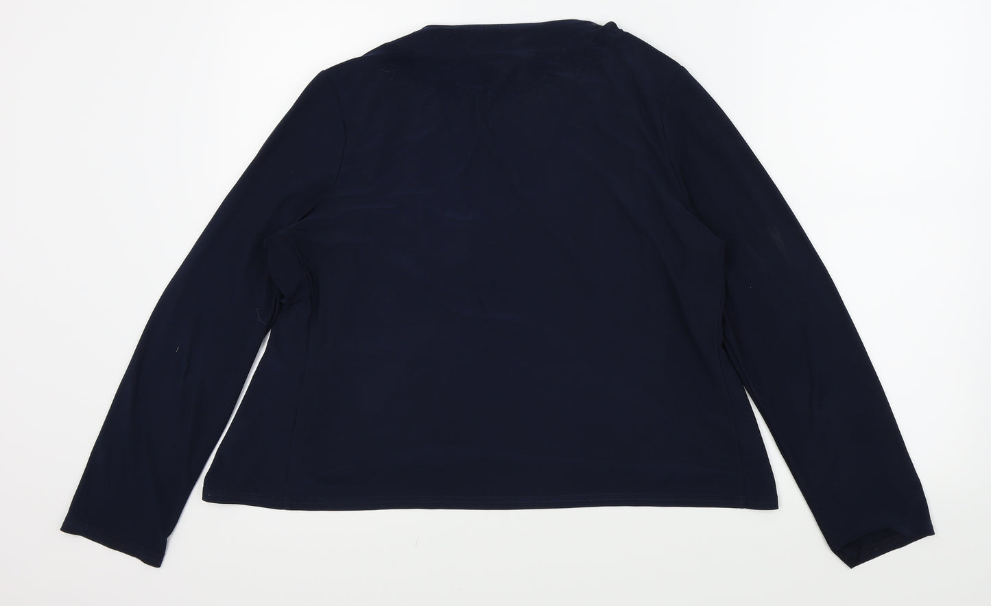 MINUET PETITE Womens Blue   Wrap Jumper Size 14