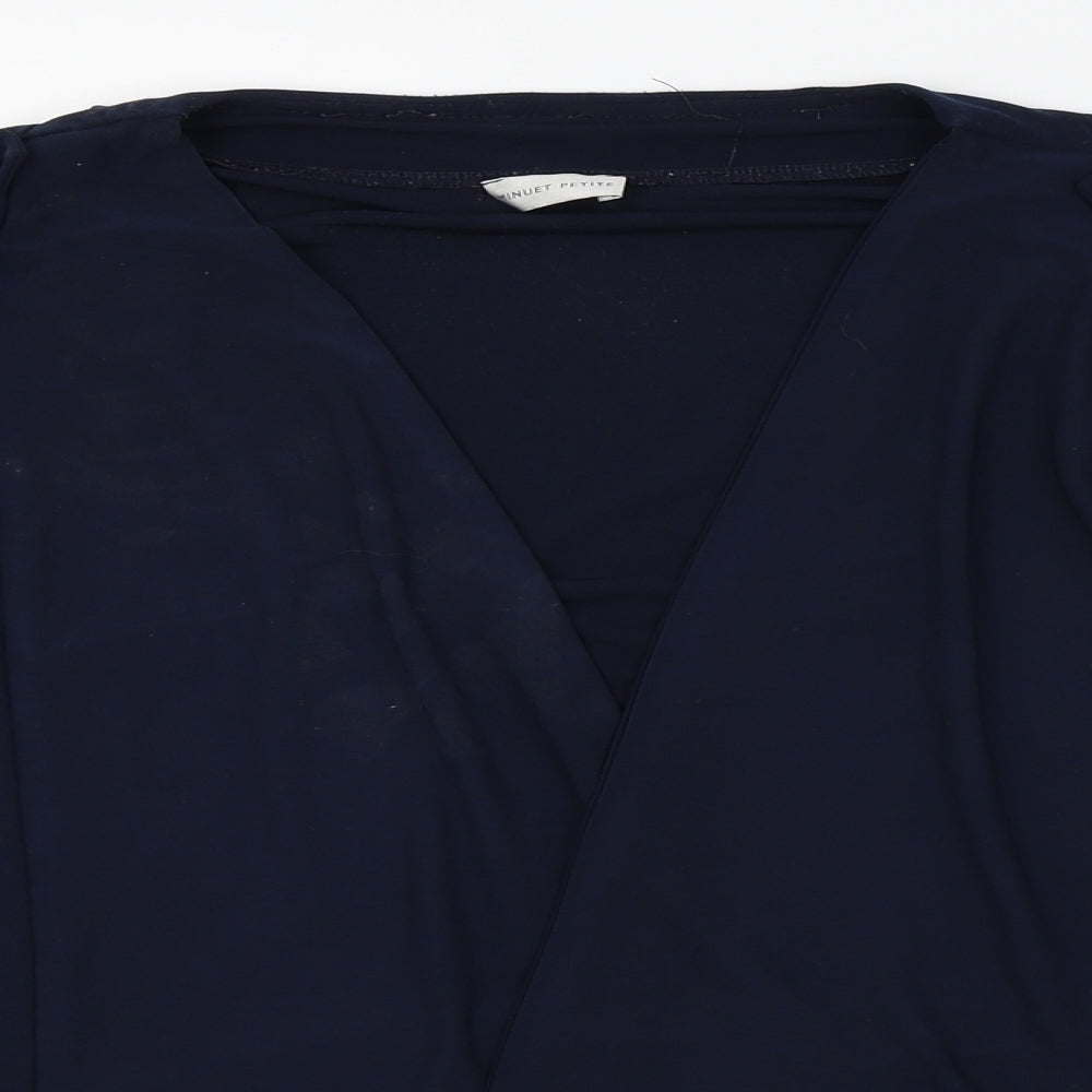 MINUET PETITE Womens Blue   Wrap Jumper Size 14