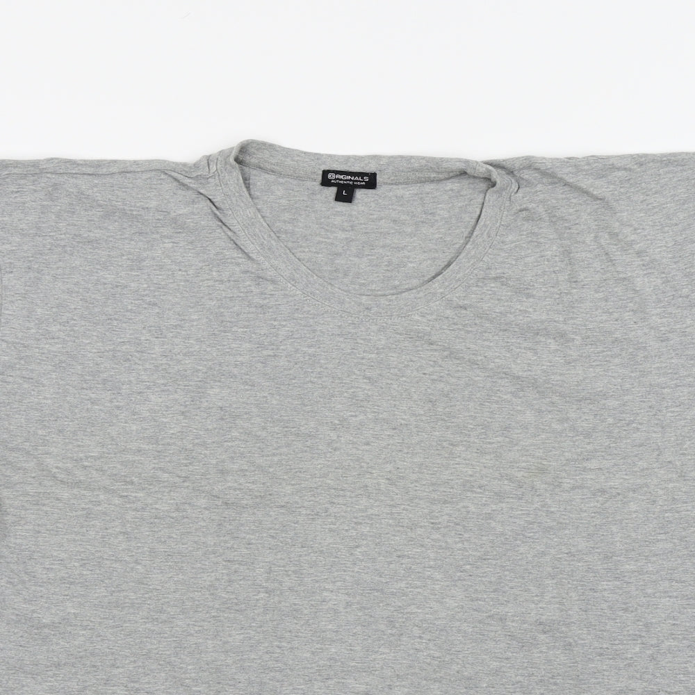 ORIGINALS Mens Grey    T-Shirt Size L