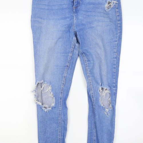 New Look Womens Blue  Denim Skinny Jeans Size 14 L26 in