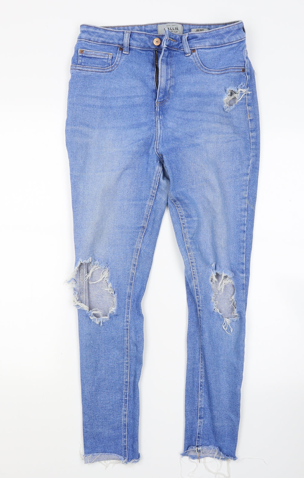 New Look Womens Blue  Denim Skinny Jeans Size 14 L26 in