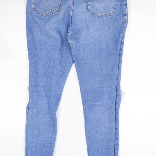 New Look Womens Blue  Denim Skinny Jeans Size 14 L26 in