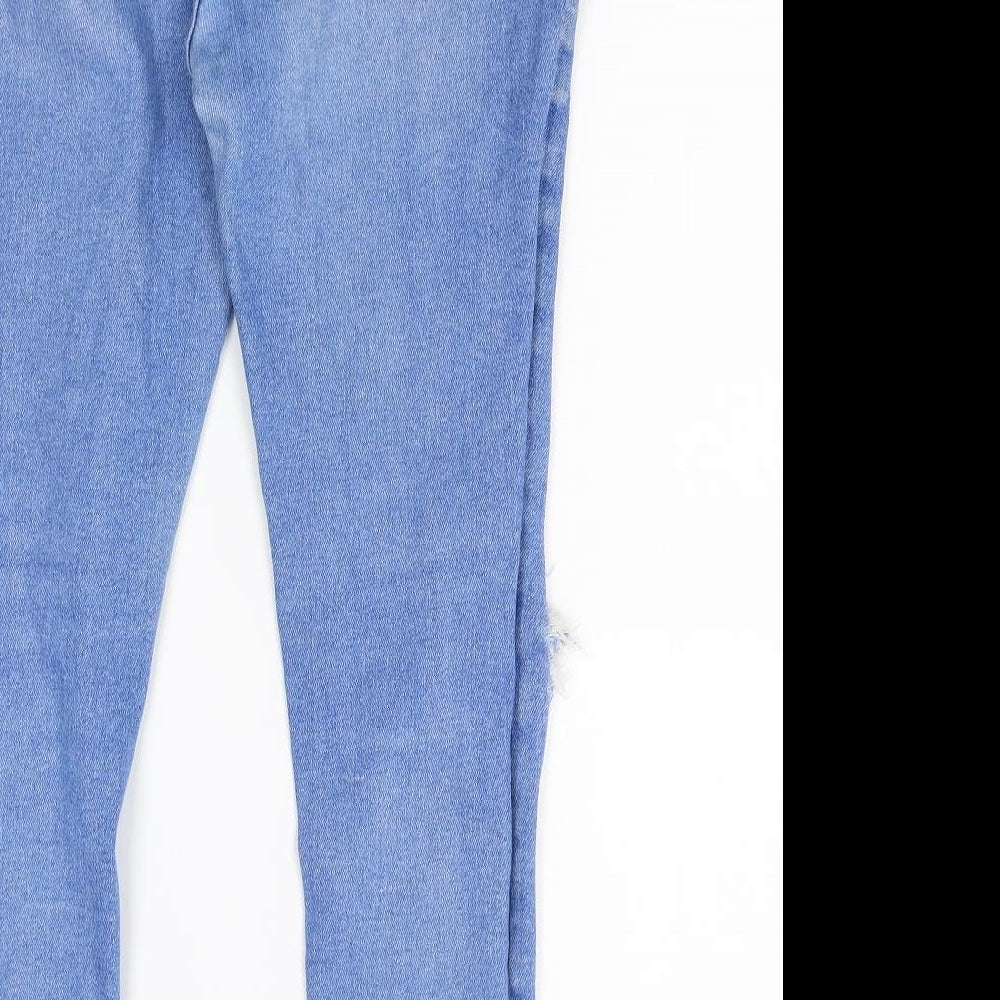 New Look Womens Blue  Denim Skinny Jeans Size 14 L26 in