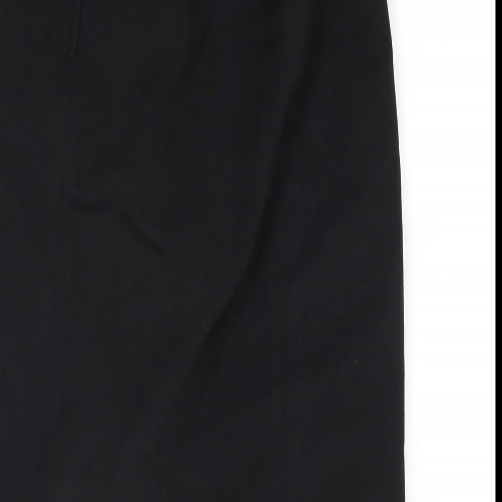 Perceptions Womens Black   A-Line Skirt Size 14