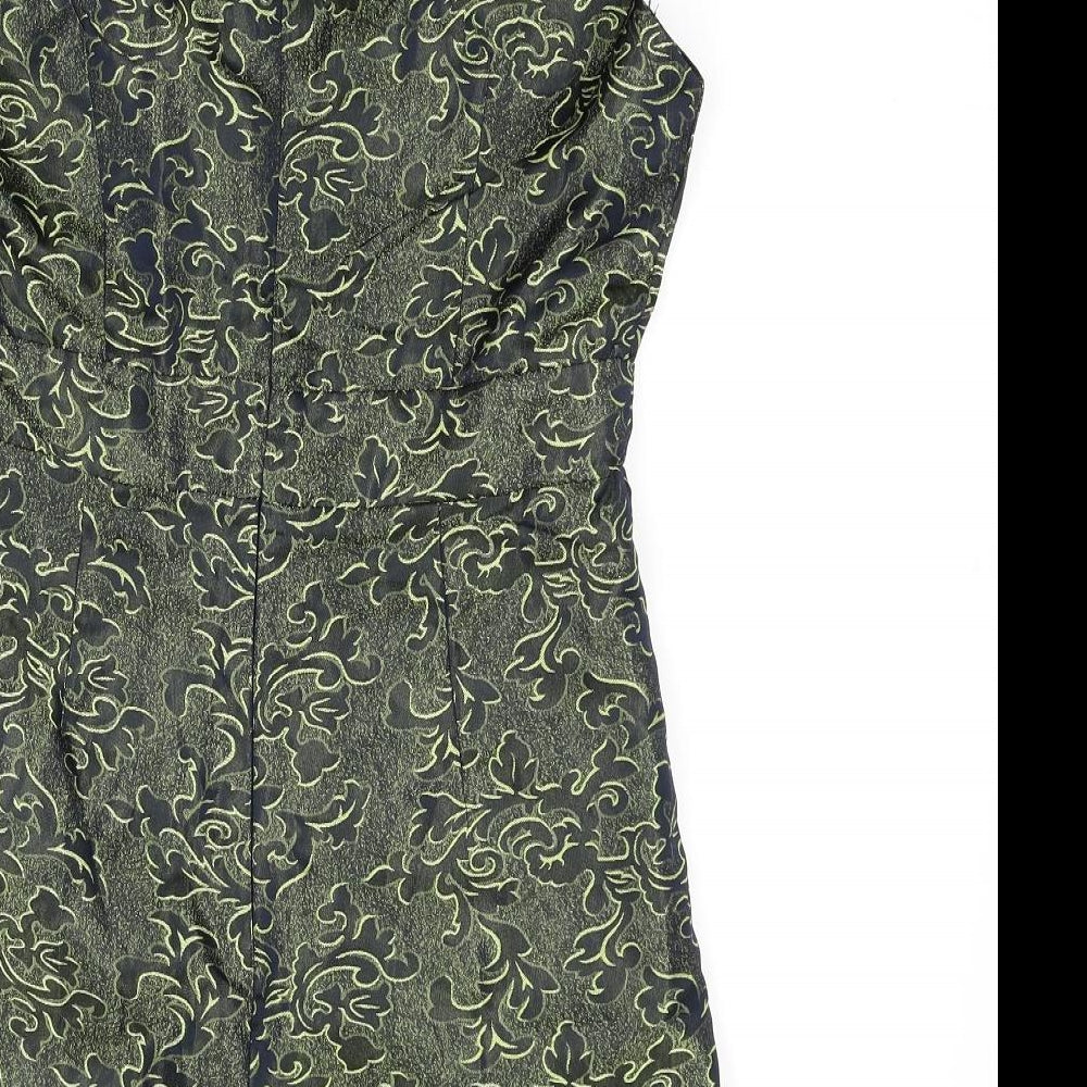 Urmoda Womens Green Paisley  Shorts One-Piece Size M