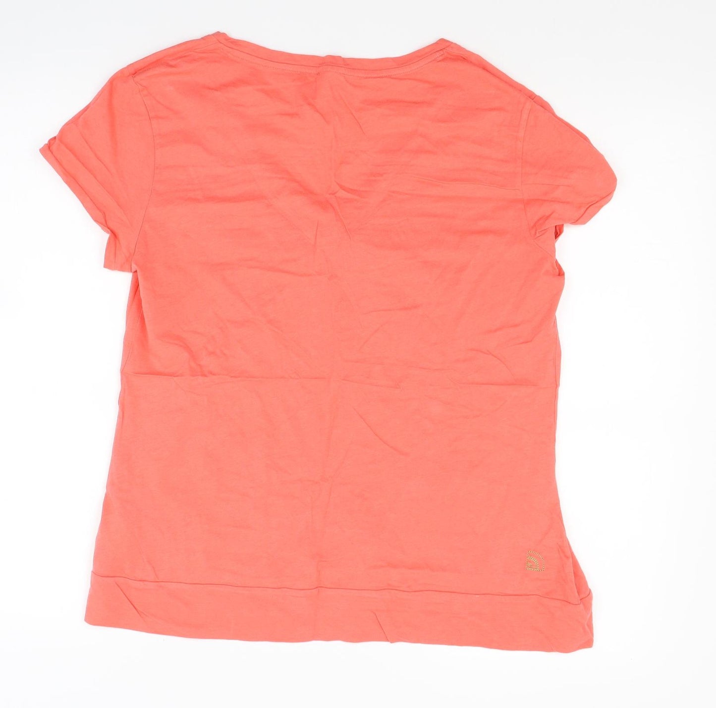 The North Face Womens Orange  Jersey Basic T-Shirt Size XL
