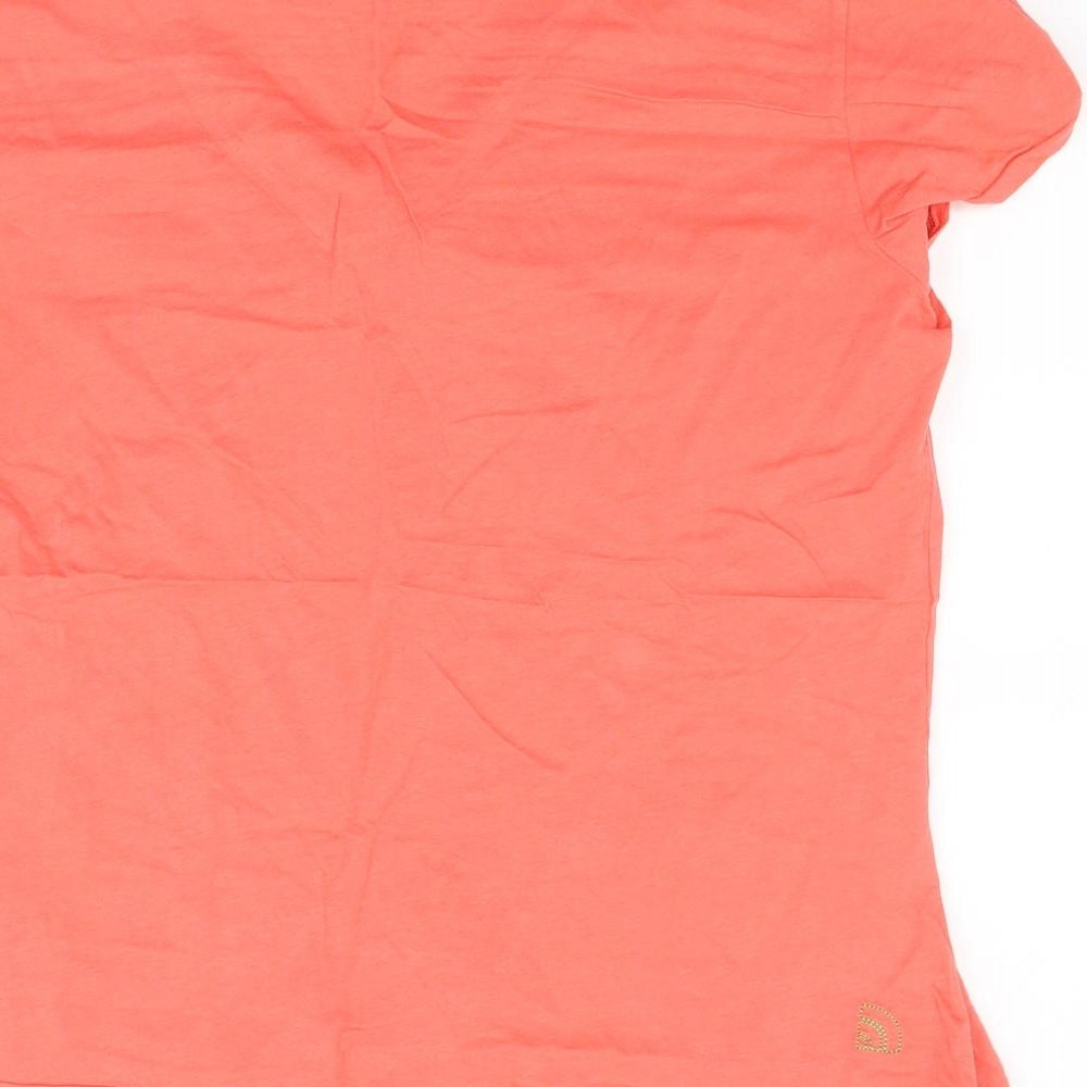 The North Face Womens Orange  Jersey Basic T-Shirt Size XL