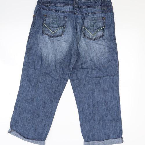 NEXT Womens Blue  Denim Cropped Jeans Size 12 L20 in