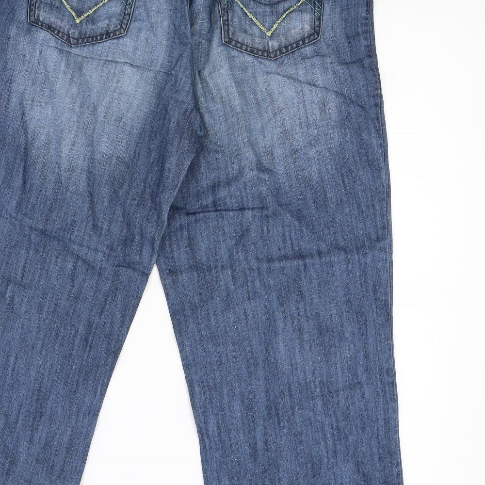 NEXT Womens Blue  Denim Cropped Jeans Size 12 L20 in
