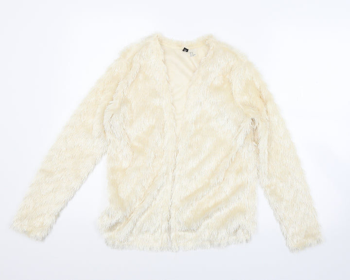 Divided Womens White Jacket Coat Size XS