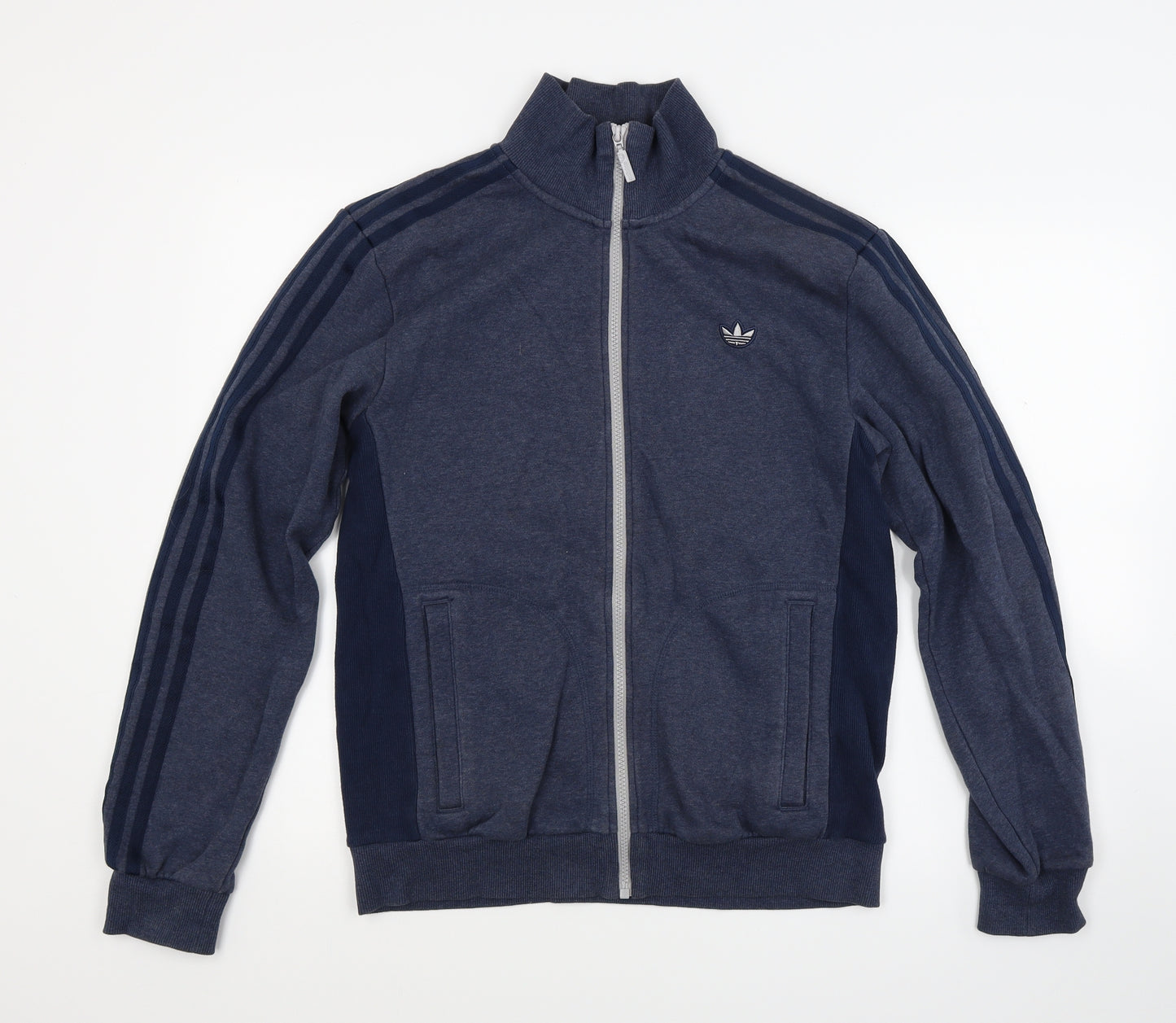 adidas Mens Blue   Full Zip Sweatshirt Size S