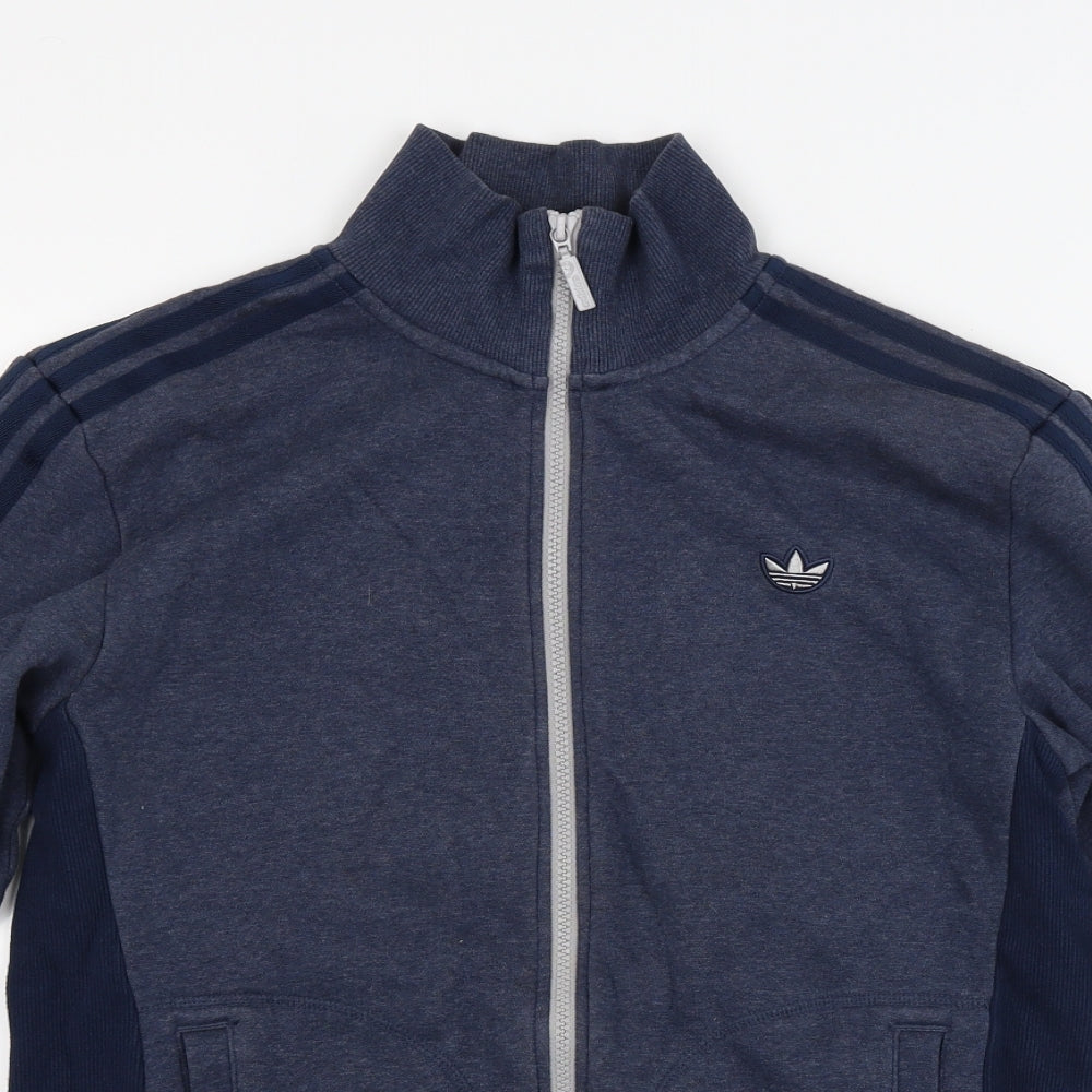 adidas Mens Blue   Full Zip Sweatshirt Size S