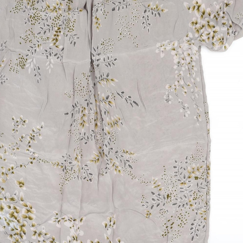 Ted Baker Womens Brown Floral  Basic Blouse Size M