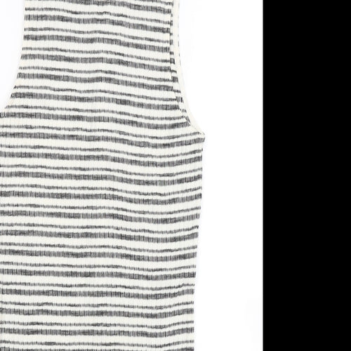New Look Womens White Striped  Bodycon  Size 12