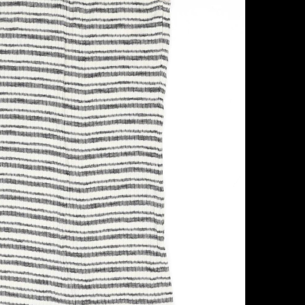 New Look Womens White Striped  Bodycon  Size 12