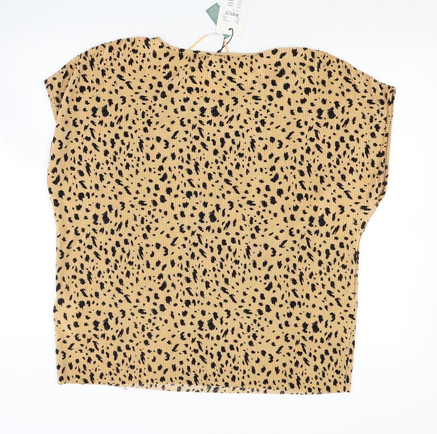 Soyaconcept Womens Brown Animal Print  Basic Blouse Size XL